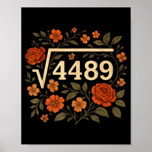 Póster Raíz Cuadrada Divertida 4489 67 Dicho Divertido de