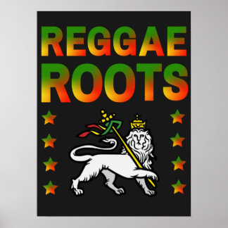 PÓSTER RAÍZ DE REGGAE RASTA LION DE JUDA