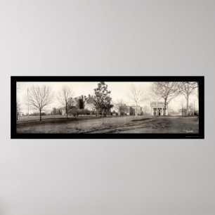Póster Raleigh, foto 1909 de la universidad del NC
