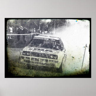 Póster Rally Lancia Delta