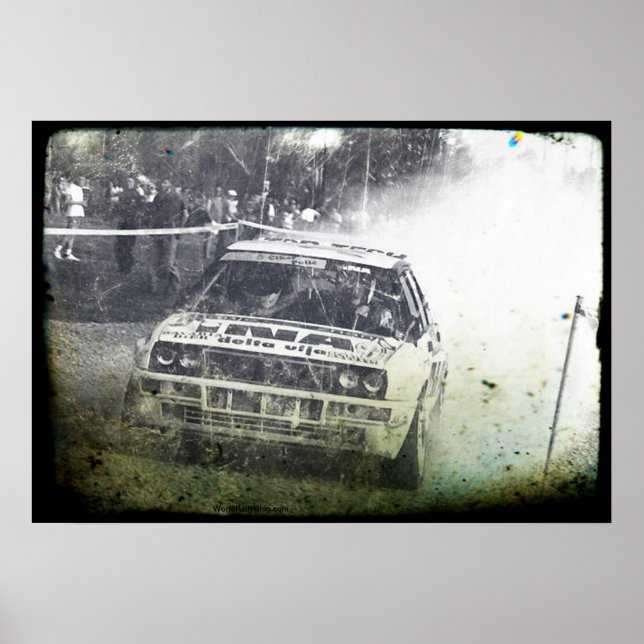 Póster Rally Lancia Delta (Frente)