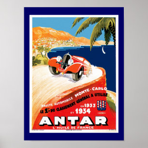 Póster Rallye Automobile de Monte Carlo