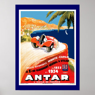 Póster Rallye Automobile de Monte Carlo