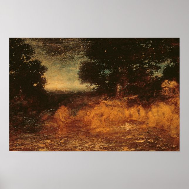 Póster Ralph Albert Blakelock - Baile fantasma (Frente)
