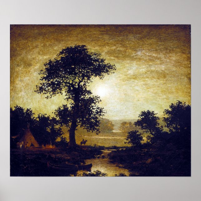 Póster Ralph Albert Blakelock Moonlight (Frente)