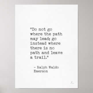 Póster Ralph Waldo Emerson