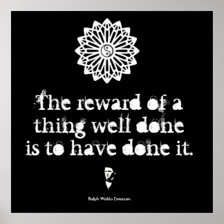 Póster Ralph Waldo Emerson - Palabras de sabiduría