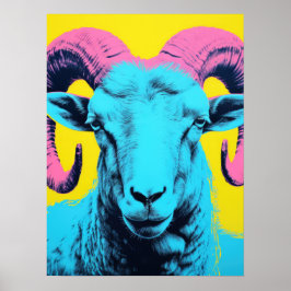 Póster Ram audaz: Neon Pop Art