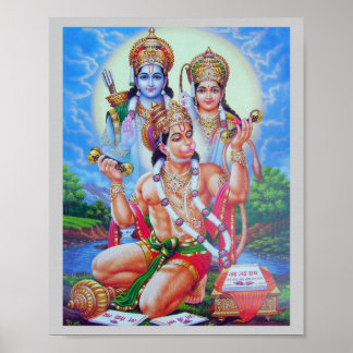 Póster Ram-Sita-Hanumana
