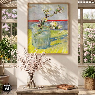 Póster Rama de almendro en flor por Vincent van Gogh