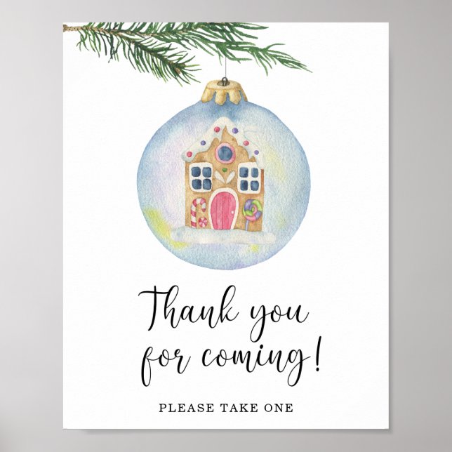 Póster Rama de invierno - Gracias por venir (Frente)