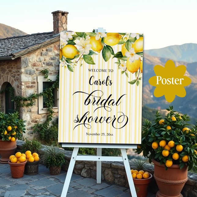 Póster Rama de limón Ducha de Novias Mediterránea (Subido por el creador)