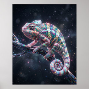Póster Rama Holo Camaleón Ópalo