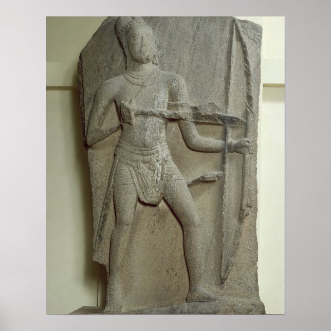Póster Rama, Kanchipuram, Tamil Nadu, Dinastía Pallava (g (Frente)