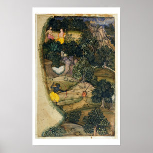 Póster Rama persiguiendo al ciervo dorado, desde el 'Rama