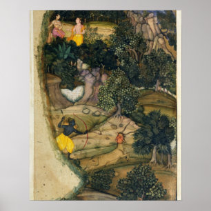 Póster Rama que persigue los ciervos de oro, del