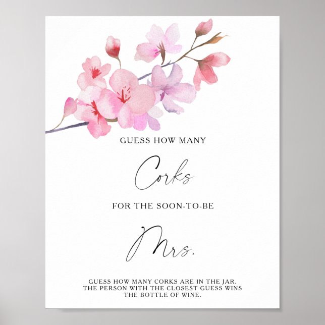 Póster Rama Sakura - Adivina Cuántos Corchos (Frente)