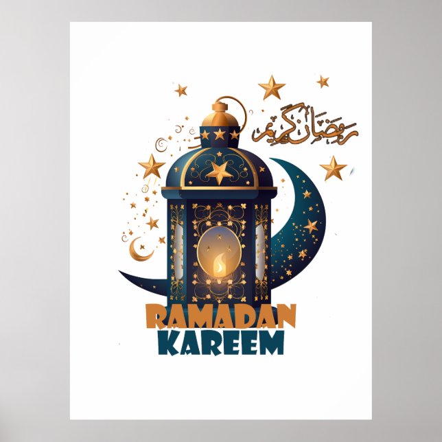 Póster Ramadan Kareem Mubarak Lantern ramadan 2024 (Frente)