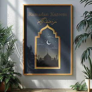 Póster Ramadan Kareem Ramadan Mubarak