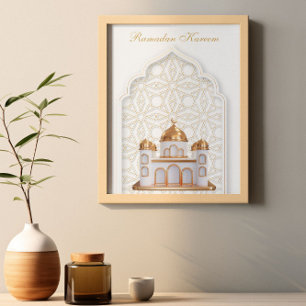 Póster Ramadan Kareem Ramadan Mubarak