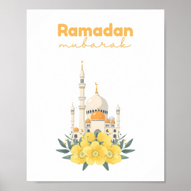 Póster Ramadan Mubarak Mosque Wall Print (Frente)