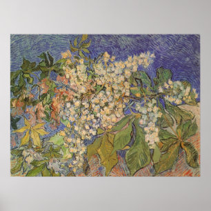 Póster Ramas de castaño en flor por Vincent van Gogh