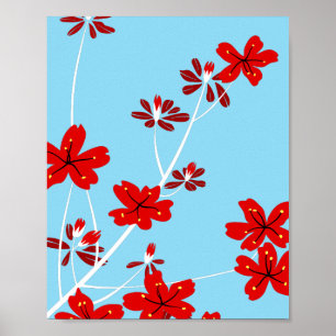 Póster Ramas florales