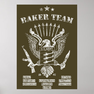 Póster Rambo Baker Team