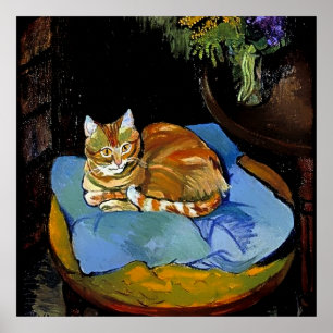 Póster "Raminou on a Blue Blanket" por Suzanne Valadon