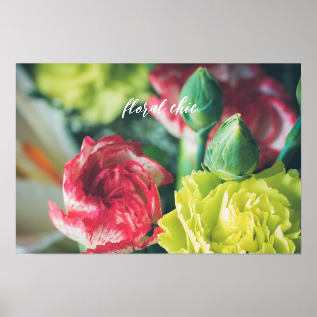 Póster Ramo colorido de flores (Frente)