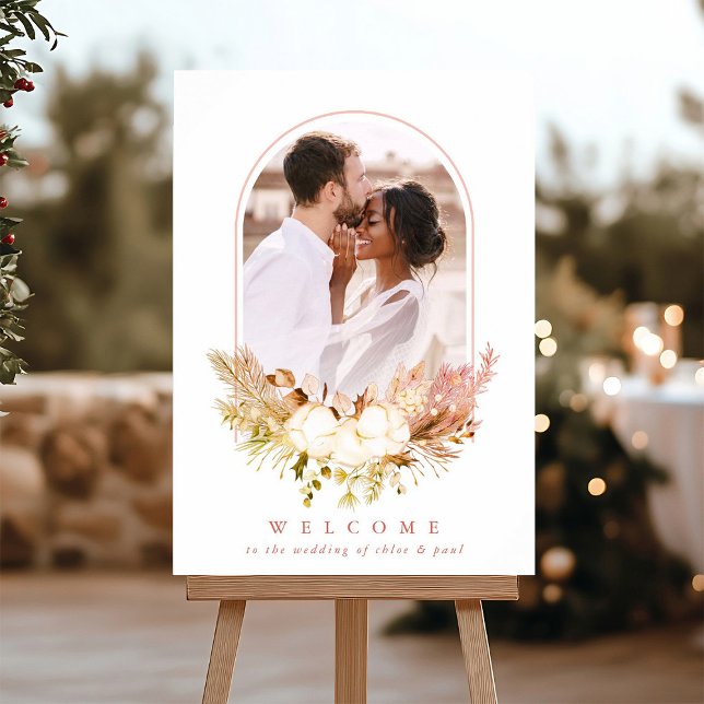 Póster Ramo de flores de algodón Foto boda de otoño bienv (Subido por el creador)