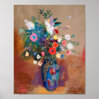 Póster Ramo de flores de Odilon Redon