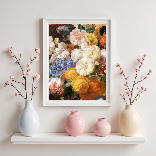 Póster Ramo de flores en un jarrón esculpido, J. Eliaert (Subido por el creador)