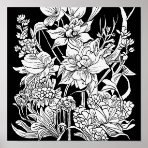 Póster Ramo de flores Naturaleza Floral Página para color