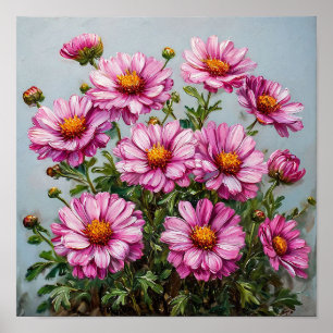 Póster 🌸 Ramo de Flores Rosas Elegante Vida Muerta Flora