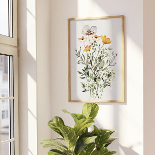 Póster Ramo de flores silvestres secas