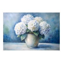 Ramo Floral de Hortensias Blancas Elegantes