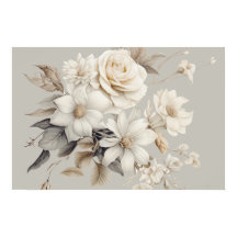 Ramo Floral de Rosa Blanca Elegante