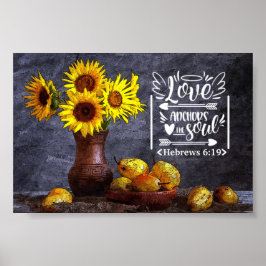 Póster Ramo Floral | El Amor Ancla El Alma