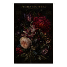 RAMO FLORAL VINTAGE ROMÁNTICO OSCURO