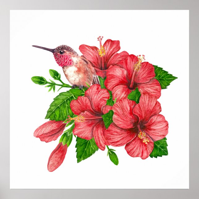 Póster Ramo tropical (Frente)