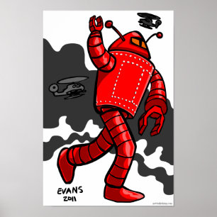 Póster Rampaging de Red Robot