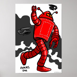 Póster Rampaging de Red Robot