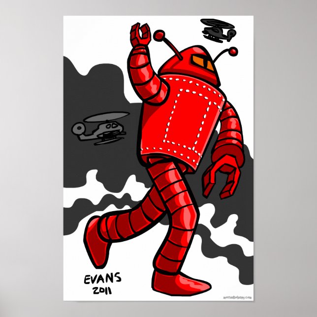 Póster Rampaging de Red Robot (Frente)