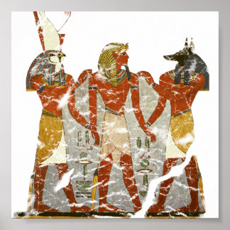Póster Ramsés, horus, anubus