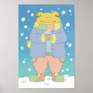 Póster Rana acogedora de invierno