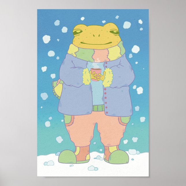 Póster Rana acogedora de invierno (Frente)
