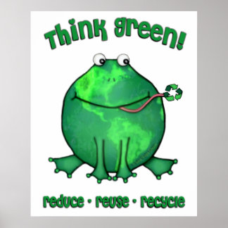 Póster Rana ambiental del Día de la Tierra