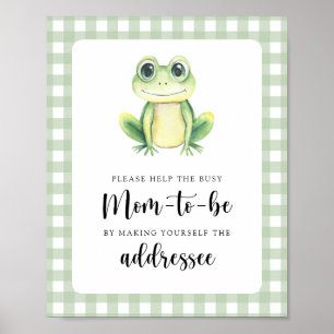 Póster Rana - Ayude a la futura madre ocupada