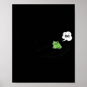 Póster Rana Comportarse Meme Divertido Dibujos Animados H